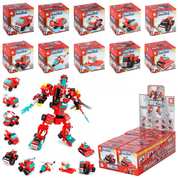 Конструктор 1605 Транспорт 3 в 1, от 30 деталей