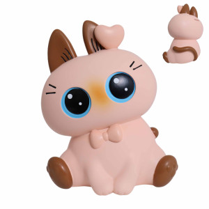 Копилка Кошечка, пластиковая, высота 22 см