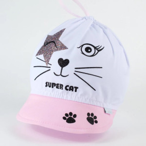 Косынка с козырьком для девочки Klimani Настя, батист, 6м-6лет