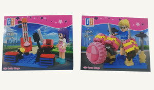 Конструктор для девочки GreatFriend 43345, от 54 деталей