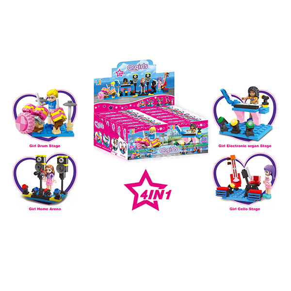 Конструктор для девочки GreatFriend 43345, от 54 деталей