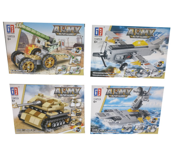 Конструктор для мальчика GreatFriend Army 43346, 118/139 деталей