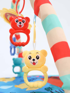 Развивающий коврик с дугой и пианино, для новорожденного, музыка и свет