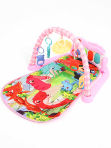 Развивающий коврик с дугой и пианино, для новорожденного, музыка и свет
