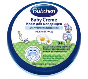 Крем под подгузник Bübchen Baby Creme, с цинком и ромашкой, 150 мл