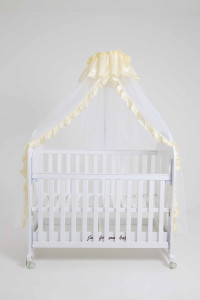 Кроватка детская Mom-Be Dream на полозьях, с опускающейся боковиной и ящиком