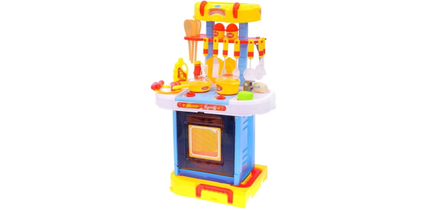 Кухня детская Kitchen Set Чемоданчик 3в1, звук, свет