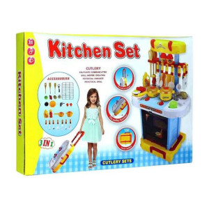 Кухня детская Kitchen Set Чемоданчик 3в1, звук, свет