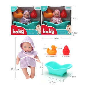 Пупс Abbyeva Baby mini, с аксессуарами, 12,5 см