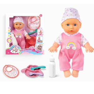 Пупс музыкальный Baby Puppe Baby Care, с аксессуарами