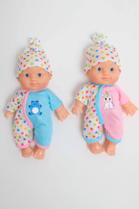 Кукла - пупс LunaBebe с погремушкой и посудой, 22 см