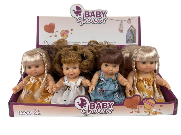 Кукла виниловая Baby Shower, высота 18 см, 1 шт.