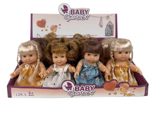 Кукла виниловая Baby Shower, высота 18 см, 1 шт.