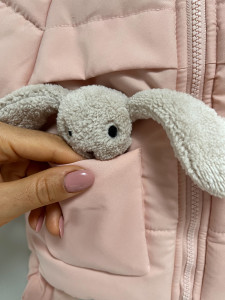 Куртка демисезонная Зайчик, плащевка/велсофт, для девочки, 1-7 лет
