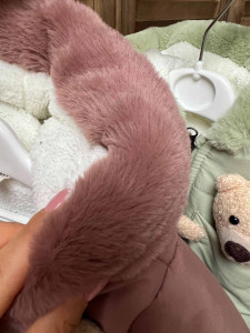 Куртка для девочки Игрушка Мишка, плащевка/велсофт, зимняя, 1-7 лет