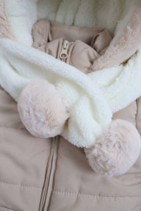 Куртка для девочки Помпон, плащевка/велсофт, зимняя, 1-7 лет