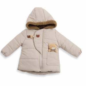 Куртка для мальчика Мишка, плащевка/велсофт, еврозима, 2-7 лет