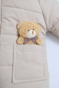Куртка для мальчика Мишка, плащевка/велсофт, еврозима, 2-7 лет