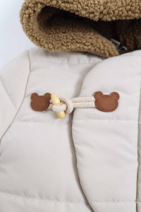 Куртка для мальчика Мишка, плащевка/велсофт, еврозима, 2-7 лет