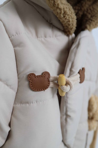 Куртка для мальчика Мишка, плащевка/велсофт, еврозима, 2-7 лет