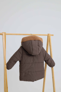 Куртка детская с шарфом, плащевка/велсофт, унисекс, еврозима, 2-7 лет
