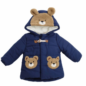 Куртка для мальчика Мишки, плащевка/велсофт, еврозима, 2-7 лет