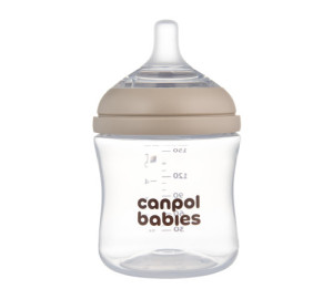 Бутылочка Canpol babies Natural Shape DuoFlex, пластик, соска силикон, 0m+, 150 мл