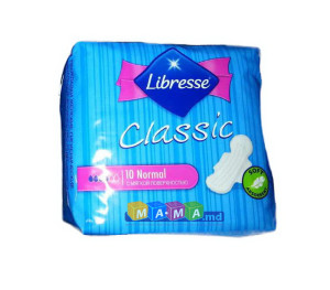 Прокладки Libresse Classic Нормал, с мягкой поверхностью, 4 капельки, 10 шт.