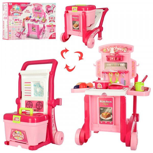 Игровой набор Limo Toy Кухня 008-927, в чемодане, на тележке
