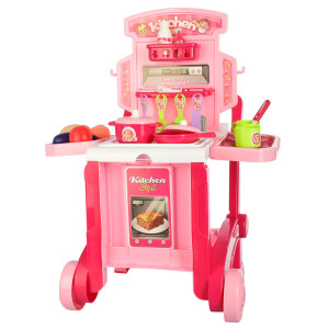 Игровой набор Limo Toy Кухня 008-927, в чемодане, на тележке