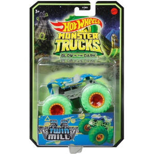 Машинка Hot Wheels, светящийся в темноте Monster Trucks, металл, 1:64