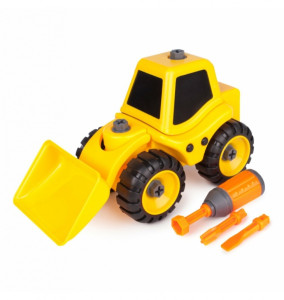 Конструктор 44841 Трактор с ковшом, серия Круть - верть, с инструментами