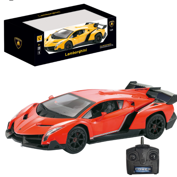 Машинка на радиоуправлении Lamborghini, длина 21 см