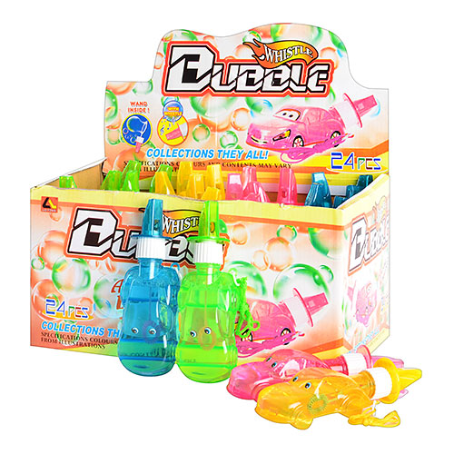Мыльные пузыри со свистком Whistle Bubble M 2045, на шнурке, 75 мл
