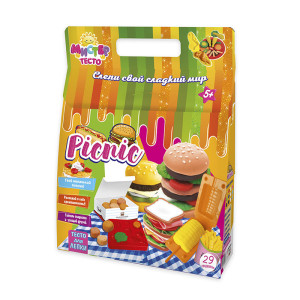 Набор для творчества Мистер тесто Picnic, масса для лепки, 29 элементов