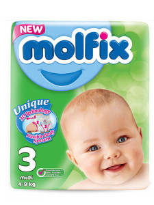 Подгузники Molfix Comfort Midi №3 (4-9кг),54шт.