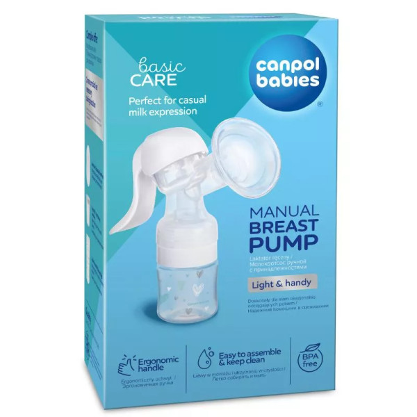 Молокоотсос ручной Canpol babies Basic Care, механический