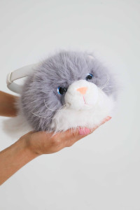 Сумка - игрушка мягкая Кошка, цвета в ассортименте