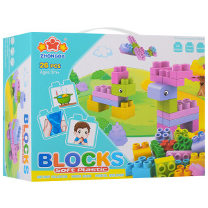 Конструктор мягкий KK1711392, 26 деталей