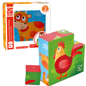 Кубики деревянные Hape E1618/1619, 9 деталей