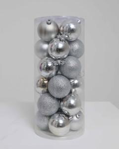 Набор елочных игрушек CJ-7 Шарики, диаметр 4 см, 24 шт.