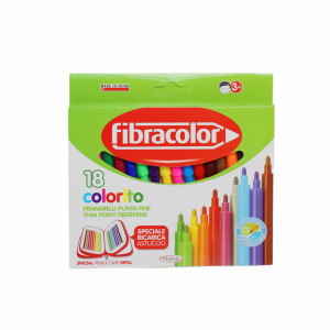Набор фломастеров Fibracolor, 12/18/24 шт/