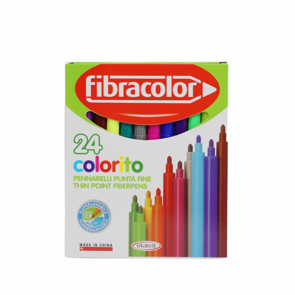 Набор фломастеров Fibracolor, 12/18/24 шт/