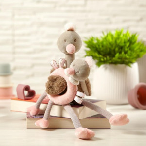 Набор игрушек BabyOno Ostrich McKnox Family, 2 шт.