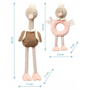 Набор игрушек BabyOno Ostrich McKnox Family, 2 шт.