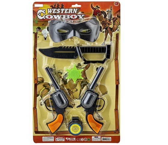 Набор ковбоя 45177, маска и оружие
