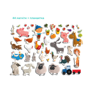Игра магнитная Dodo Ферма/Зоопарк, 35-44 элемента