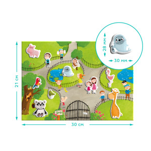 Игра магнитная Dodo Ферма/Зоопарк, 35-44 элемента