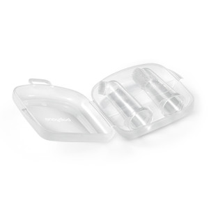 Набор массажных зубных щеток BabyOno, для первых зубок, силикон, 2 шт.