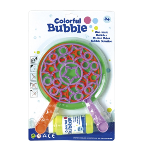 Набор для пускания мыльных пузырей Colorful Bubble Цветные, с запаской, 32 см